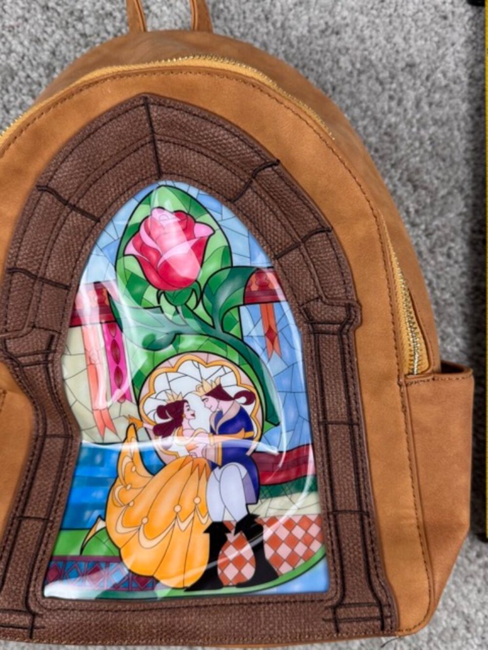 Danielle Nicole Disney Beauty and the Beast Stained Glass Arch Mini Backpack - Picture 11 of 11